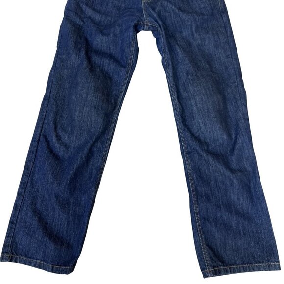 Iron Workers Mens USA 36 Blue Denim Work Jeans Reinforced Mesh Motorcycle Jeans - Picture 7 of 16